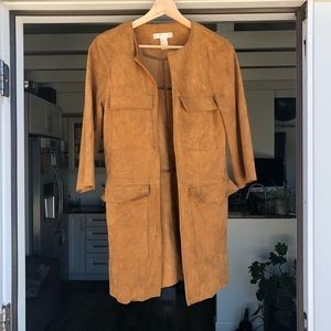 Faux suede jacket